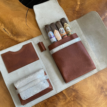 Load image into Gallery viewer, Tri-Fold Cigar Case